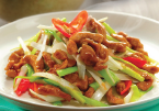 Fried Mutton Scallion — Chinese dish at Pokhara Chinese Restaurant